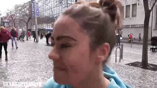 Gypsy sweetheart is having steamy sex in a public place and enjoying each second of it