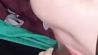 Getting sucked by landlord daughter