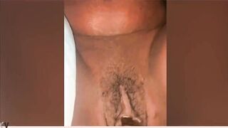 Black youthful wife vagina gets soaking soaked from stranger banging her vagina with large sextoy