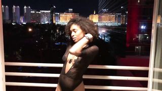Vegas Balcony Masturbation