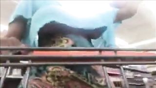 Black Flashing Tits Shopping