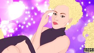 kaylin shows her slender thick frame for the backalley cameras