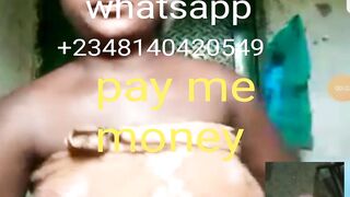 Nigeria cutie show her large breast on episode call