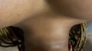 Ebony big beautiful woman From Tinder Deepthroats Me