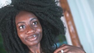 Nice-Looking Afro Model Hot Underware Try On!