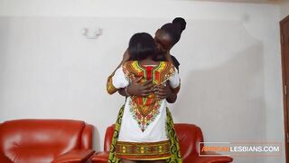 Amateur ebony black Afro married neighbours secret cheating lesbo sex behind their spouse