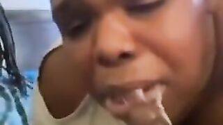 Sloppiest oral pleasure ever throatpie...
