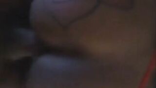 Cheating black Backshots in living room spouse in other room