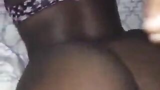 Large butt black gets screwed doggy style