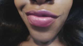 Ebony Close up Kisses