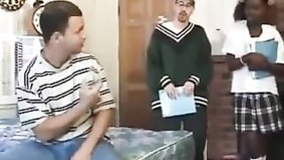 Black Beauty Mocha goes to College and Experiences her first Doub