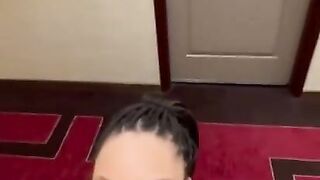 Sloppy Oral Pleasure In Vegas Hotel Lobby