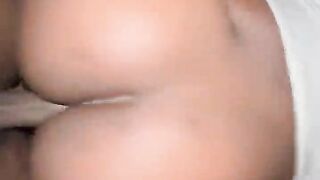 I Bust Massive Nut on Black Chunky Butt Ass