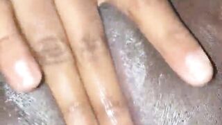 Fingering my constricted snatch with my recent buttplug in