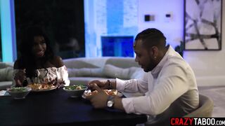 Black teen girlfriend Nicole Kitt screws ebony boyfriend after that babe gave him a ideal oral-job