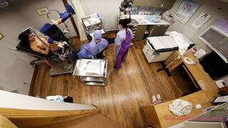 Marvelous Virginal Black Gal Jackie Banes Undergoes Mandatory Fresh Student Physical At Doctor Tampa & Nurses Gloved Hands - Part 6/7 SOLELY Neverseen MedFet Vids By GirlsGoneGynoCom