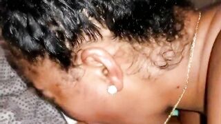 Unexpected BBC jizz flow in mouth of Dominican baddie