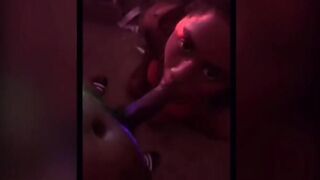 Large stepbrother gave me his BBC whilst watching tv & GIANT FACIAL!!!