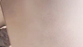 Using the dudes's urinal with studs in the restroom