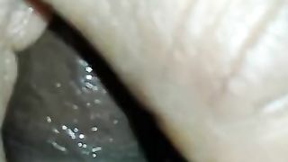 Big Clit Big Dildo in Tight Small Wet Juicy Pussy