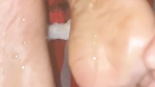 nut all over my toes- being wicked on xmas