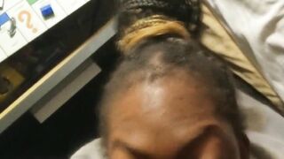 This Babe Landed on PARK pl and owed me $800 with no cash so this babe used her throat to pay her Debt.