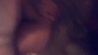 Creampied black filled with cum