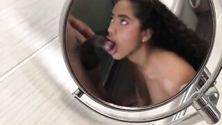 brunette hair secretly gives her lover a fellatio -amateur pair- Nysdel