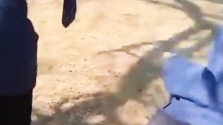 College uniform upskirt