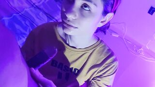 My stepfather gives me cum at the entrance of my booty