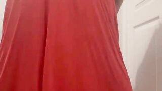 Late night practice butt shaking boredom- bounce petite butt