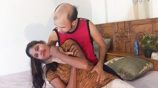 Interracial Sweat pair has ardent and hawt sex Hardcor constricted cunt action at home