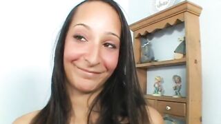 PREMIUMGFS - Laycie teases white dong with her twat