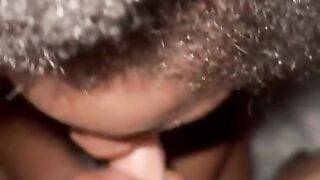 Black Teen Sucking Whip Cream off the penis then Riding it like a bitch