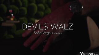 XPERVO - Gagging and Filling Sex Devil Sofi Vega's Constricted Vagina