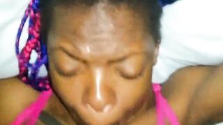 BLACK shlong Eater FACE screwed WHORE roughly LENGTHY darksome TEATS Cleans BALLS drools Over BBC throat WIDE for FACIAL