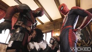 Nasty - SPIDEYPOOL RETURNS With Deadpool And Spiderman SCREWING Monica Rambeau Hard