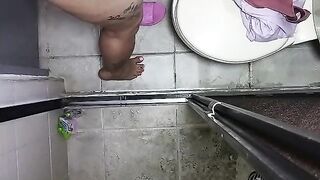 On a hidden camera in my washroom it is recorded how I put my fingers in my vagina and my butt and then I suck 'em