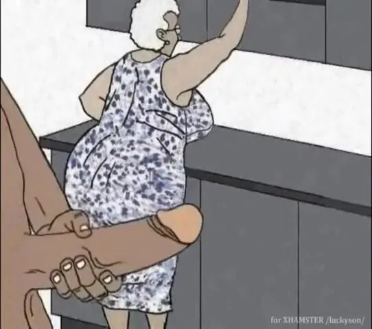 Granny Porn Animated - Free Ebony Granny loving anal! Animation toon! Porn Video - Ebony 8