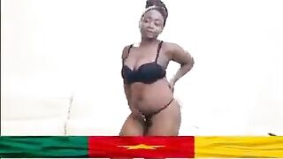 Cameroonian woman with large booty gets permeated in all holes