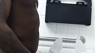 Kell Da Sex Brute- Plays with His Self In Chevron Gas Station Restroom Part 1