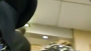 ebony butt haunches at subway