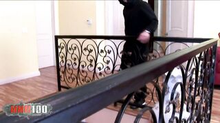 3 large ebony ramrods for 2 sexually excited floozy