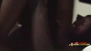 Amazing ebony ass got cleansed by tongue
