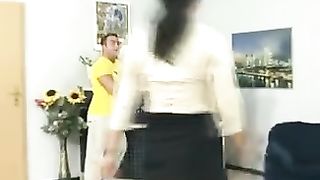 Sexy foursome with two horny mature babes