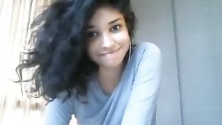 Remarkable perfect cute teen ebony hottie shows body