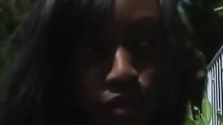 Busty Ebony Cocksucker