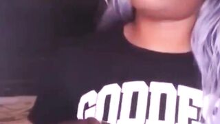 SHY STEPSISTER SUCKS MY 11inch LARGE EBONY PENIS UNTIL I NUTT