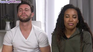 KINK UNIVERSITY - Throatfucked S&M Black whipped and banged by S&M BF