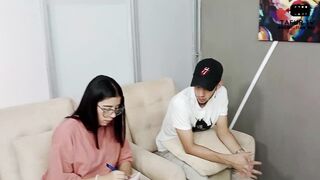 I'm going to an appointment with the excited psychologist and that babe surprises me by seducing me and giving me a great bang - cum in throat part 1